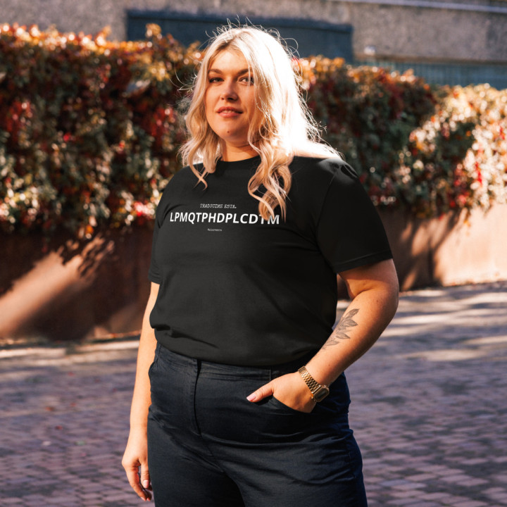 Remera “TRADUCIME ESTA”  — Edición Argento Explosiva BLACK